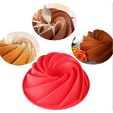Maxbell Silicone Heritage  Cake Bake Pan Swirled Plate with Sunflower Cake Mold