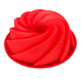 Maxbell Silicone Heritage  Cake Bake Pan Swirled Plate with Sunflower Cake Mold