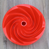 Maxbell Silicone Heritage  Cake Bake Pan Swirled Plate with Sunflower Cake Mold