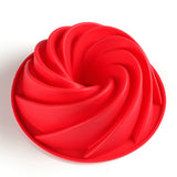 Maxbell Silicone Heritage  Cake Bake Pan Swirled Plate with Sunflower Cake Mold