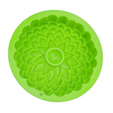 Maxbell Silicone Heritage  Cake Bake Pan Swirled Plate with Sunflower Cake Mold