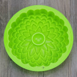Maxbell Silicone Heritage  Cake Bake Pan Swirled Plate with Sunflower Cake Mold