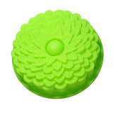 Maxbell Silicone Heritage  Cake Bake Pan Swirled Plate with Sunflower Cake Mold