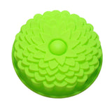 Maxbell Silicone Heritage  Cake Bake Pan Swirled Plate with Sunflower Cake Mold