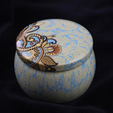Maxbell 2x Tinplate Box Cookies Candy Storage Jar for Christmas Wrapping Gifts