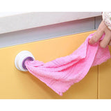 4pcs Wall Mount Tea Towel Holder Push in Dish Cloth Kitchen Tea Towel Rack