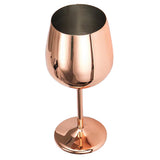 Maxbell Pack 2 Stainless Steel Wine Glasses Red White Wine Goblets Champagne Bar