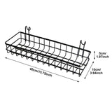 Maxbell 2 Pieces Wall Mounted Storage Basket Shelves Holder Bathroom Home Decoration
