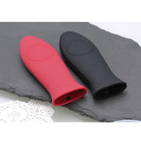 Maxbell 2pcs Silicone Pot Pan Handle Saucepan Holder Sleeve Slip Cover - Red & Black