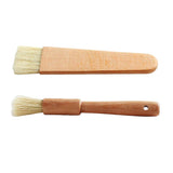 Maxbell 2 pieces Wooden handle Oil Brush Baking Bakeware Bread Cook Pastry BBQ Brush