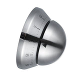 Maxbell 2x Stainless Steel 60min Clock Kitchen Timer UFO Round Mechanical Reminder