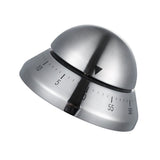 Maxbell 2x Stainless Steel 60min Clock Kitchen Timer UFO Round Mechanical Reminder