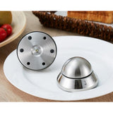 Maxbell 2x Stainless Steel 60min Clock Kitchen Timer UFO Round Mechanical Reminder