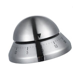 Maxbell 2x Stainless Steel 60min Clock Kitchen Timer UFO Round Mechanical Reminder