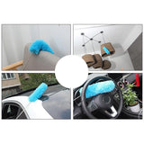 Maxbell 2 pieces Microfiber Bendable Extension Hand Duster Washable Cleaning Dust