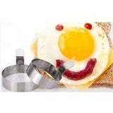 Maxbell 2pcs Nonstick Egg Fryer Round Ring Kitchen Cooker Mold Breakfast Maker 9cm