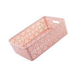 Maxbell Hollow Out Storage Basket Sundries Underwear Organizer Pink basket(large) - Aladdin Shoppers