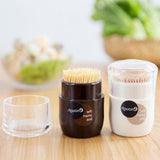 Maxbell Toothpick Jar Travel Toothpick Holder Dispenser Cute Household Brown - Aladdin Shoppers