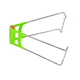 3pcs Steel Plate Gripper Clip Foldable Dish Tong Anti Heat Bowl Clamp
