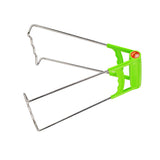 3pcs Steel Plate Gripper Clip Foldable Dish Tong Anti Heat Bowl Clamp