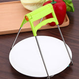 3pcs Steel Plate Gripper Clip Foldable Dish Tong Anti Heat Bowl Clamp