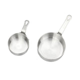 Maxbell 2pcs Stainless Steel Mini Sauce Pan Nonstick Small Milk Pan and Spoon 50ml