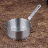 Maxbell 2pcs Stainless Steel Mini Sauce Pan Nonstick Small Milk Pan and Spoon 50ml
