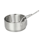 Maxbell 2pcs Stainless Steel Mini Sauce Pan Nonstick Small Milk Pan and Spoon 50ml