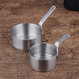 Maxbell 2pcs Stainless Steel Mini Sauce Pan Nonstick Small Milk Pan and Spoon 50ml
