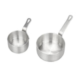 Maxbell 2pcs Stainless Steel Mini Sauce Pan Nonstick Small Milk Pan and Spoon 50ml