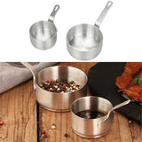 Maxbell 2pcs Stainless Steel Mini Sauce Pan Nonstick Small Milk Pan and Spoon 50ml