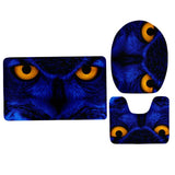 Maxbell 3 Piece Animal Toilet Covers Set Flannel Mats Bathroom Rug Style 4 - Aladdin Shoppers