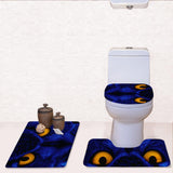 Maxbell 3 Piece Animal Toilet Covers Set Flannel Mats Bathroom Rug Style 4 - Aladdin Shoppers