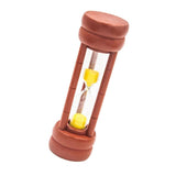 Maxbell 2pcs Sand Clock Hourglass Timer for Kitchen Kid Game -Yellow Sand 1 Minute