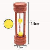 Maxbell 2pcs Sand Clock Hourglass Timer for Kitchen Kid Game -Yellow Sand 1 Minute