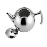 Maxbell 2 Pack Stainless Steel Teapot Kitchen Tea Kettle Metal Tea Pot with Infuser