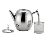 Maxbell 2 Pack Stainless Steel Teapot Kitchen Tea Kettle Metal Tea Pot with Infuser