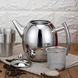 Maxbell 2 Pack Stainless Steel Teapot Kitchen Tea Kettle Metal Tea Pot with Infuser