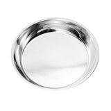 Maxbell Hotel Stainless Steel Tableware Round Dinner Plate Food Container 24CM - Aladdin Shoppers