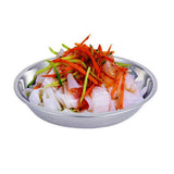 Maxbell Hotel Stainless Steel Tableware Round Dinner Plate Food Container 24CM - Aladdin Shoppers
