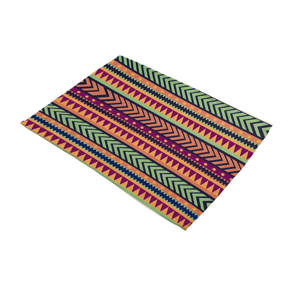 Maxbell Maxbell Cotton Linen Geometric Print Art Pattern Placemats Table Mats  Pattern 3