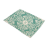 Maxbell Cotton Linen Geometric Print Art Pattern Placemats Table Mats Pattern 12 - Aladdin Shoppers