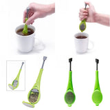 Maxbell 1 Pack Press Tea Infuser Silicone Filter Loose Tea Leaf Bagged Teas Strainer with Mesh Cover - Aladdin Shoppers