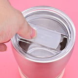 2 Pieces Stainless Steel Cup Outdoor Coffee Tea Juice Water Drinks Mug Green