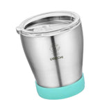 2 Pieces Stainless Steel Cup Outdoor Coffee Tea Juice Water Drinks Mug Green