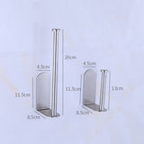 Maxbell 2pcs Stainless Steel Hanger Clip Organizer Paper Tissue Holder Stand