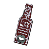 Maxbell Vintage Wooden Multipurpose Beer Bottle Opener Wall Mounted Red Ionly - Aladdin Shoppers