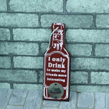 Maxbell Vintage Wooden Multipurpose Beer Bottle Opener Wall Mounted Red Ionly - Aladdin Shoppers