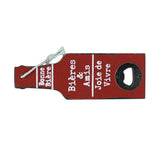 Maxbell Vintage Wooden Multipurpose Beer Bottle Opener Wall Mounted Red Bieres - Aladdin Shoppers