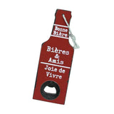 Maxbell Vintage Wooden Multipurpose Beer Bottle Opener Wall Mounted Red Bieres - Aladdin Shoppers